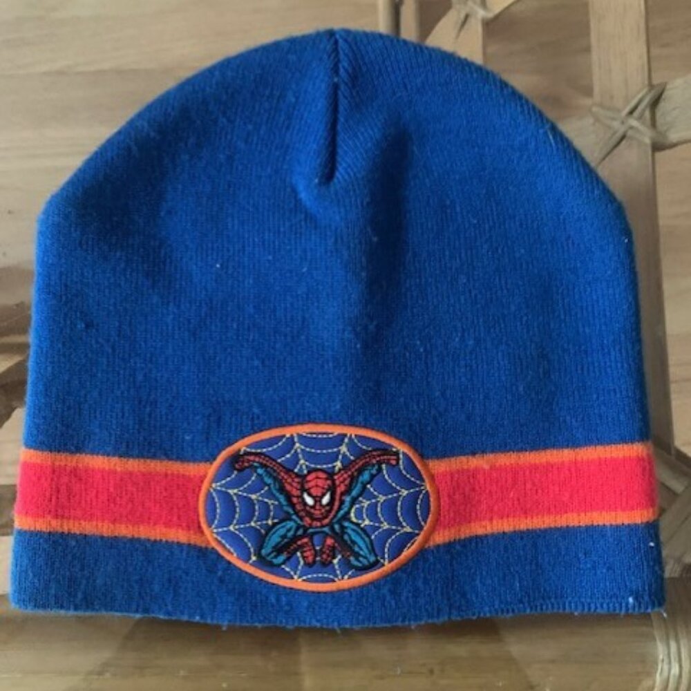 Spiderman Marvel Kids Boys Beanie Skull Cap Winter Hat Vintage 2001